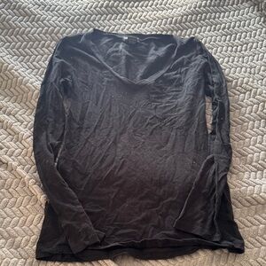 Wet Seal Charcoal Long Sleeve Tee